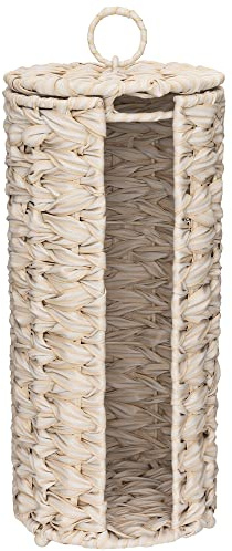 GRANNY SAYS Toilet Paper Storage Holder, Bathroom Toilet Paper Holder Stand, Woven Bathroom Baskets for Bathroom, Free Standing Organizer for Bathroom Storage