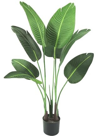 EYPKPL Premium-Kunstbäume, 119,4 cm (47 Zoll), künstlicher Bananenbaum, Kunstpflanze im Topf, künstliche Pflanze für alle Jahreszeiten, künstlicher Baum, Einweihungsgeschenk