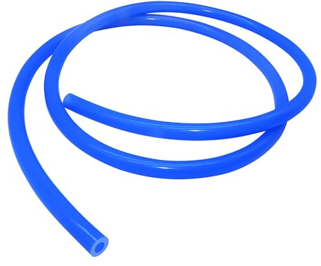 LAVMHAB Silikon dammsugarslang 5 mm ID 11 mm OD 3 mm väggtjocklek 1,5 meter (4,9 fot), vakuum silikonrör för motor (blå)