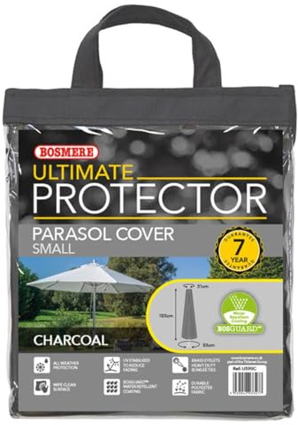 Bosmere Ultimate Protector Small Parasol Cover One Charcoal U590C