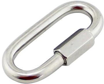 1 STÜCKE Quick Link Oval Schraubverschluss Anschluss 304 Edelstahl 5mm 6mm 7mm 8mm Heavy Duty Rigging Edelstahl Quick Link(5X50mm-1PCS)