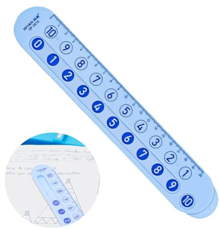 Personalisiertes Lineal, 25 cm Lineal, Pädagogisches Mathe für Kinder Addition und Subtraktion bis 20