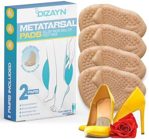 Silicone Party Feet Ball of Foot Cushions | High Heel Inserts for Women | Gel Heel Pads | Metatarsal Pads for Women | Forefoot Gel Insoles Prevent Blisters and Calluses | Universal Size