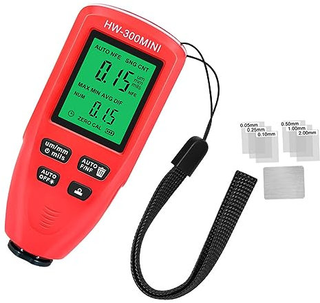 SKISUNO Digital Coating Thickness Gauge for Car Paint Thickness Gauge Backlight for Touch up
