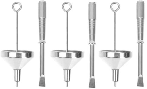 DOITOOL Mini Edelstahl Schraubendreher Mit Abnehmbarem Trichter Und Nadel Tragbares Reparaturwerkzeug Für Tierurne Cremationsschmuck Zubehör Wiederverwendbar Und Leicht Zu Reinigen