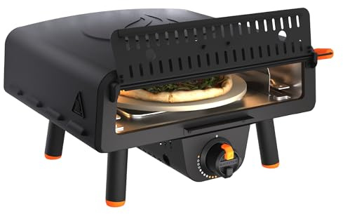 Blackstone 2379 Tabletop Pizza Oven with 13” Rotating Pizza Stone, Black