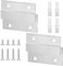 French Cleat Picture Hanging Kit, 2 Inches Z Picture Hooks Mirror Fixings Supports 30lbs, Interlocking Wall Mounting Bracket Hardware with Screws Anchors for Hanging Shelves Art Frame (2 Pair)