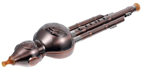 BESTonZON Kürbisflöte Hulusi Pp Material Anfänger Musikinstrument Chinesisches Blasinstrument mit Traditionellem Design für Übung und Musikliebhaber Zufälliger Stil