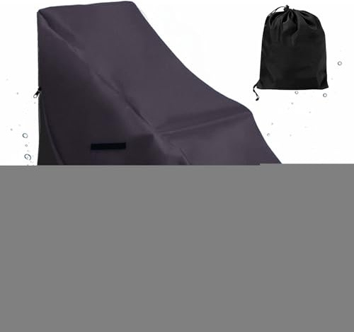 Rukjmqi Housses de, Protection de Chaise d'Extérieur, Toile Oxford 600D Imperméable Protection Solaire Extérieure pour Jardin Terrasse Plage
