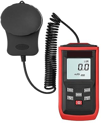 Luxmètre Numérique Luxmètre Professionnel Compteur De Lumière Portatif Luxmètre De Haute Précision Illuminomètre Photomètre 100000LUX,Écran HD(Split Type)