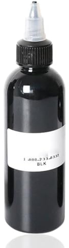 MYGLOAR 1 flaconi di inchiostro nero concentrato per delineare e colorare, inchiostro per tatuaggi professionale. 1 flaconi di inchiostro concentrato (Nero 90 ML)