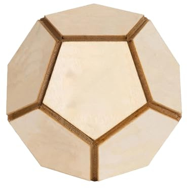 Dadi astrologici a 12 facce, realizzati a mano, in legno, leggeri, per adulti e attività educative, con simboli zodiacali incisi