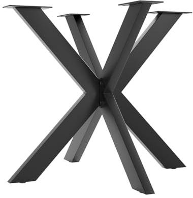 SOTECH Tischgestell Spider Höhe: 710 mm x Breite: 850 mm x Länge: 850 mm | Stahl schwarz matt / belastbar bis 250 kg / Schwerlast Tisch-Beine für DIY-Projekte, Esstische
