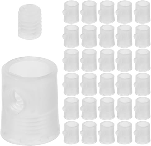KICHOUSE Morsetti Cavi 50 Pezzi Fermacavi per Luci Sospese in Plastica Grip Antistrappo e Clip di Bloccaggio per Installazione Rapida in Ambienti Residenziali