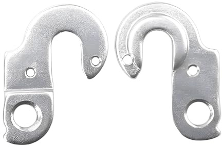 Alloy Derailleur Hanger, 2.1 X 1.5 In, Universal Fit, Road, Mountain, Folding Rear Gear Mech Hanger With Bolts, Silver