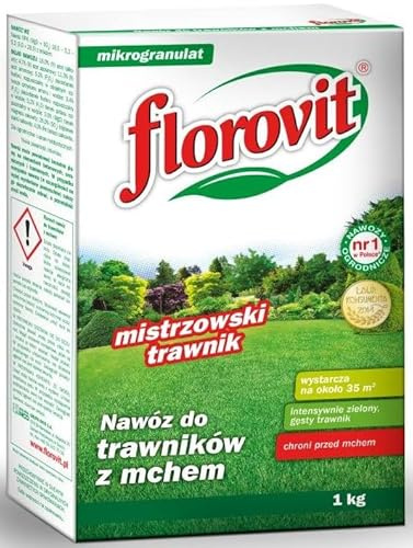 Concime antimuschio prato 1kg - fertilizzante NPK ferro anti muschio per 35m2