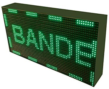 LETRERO LED PROGRAMABLE (64 * 32 cm doble cara, VERDE) ROTULO LED PROGRAMABLE/CARTEL ELECTRÓNICO ANUNCIA TU NEGOCIO/PANTALLA LED PROGRAMABLE