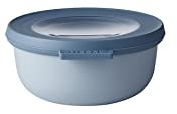 Mepal - Bol Multifonction Cirqula Rond - Boîte Conservation Alimentaire avec Couvercle - Convient comme Boîte de Hermétique pour le Réfrigérateur, Micro-ondes & Congélateur - 350 ml - Nordic blue
