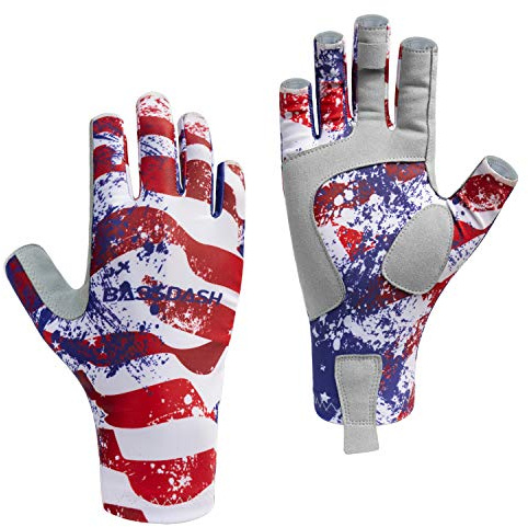 Bassdash Altime Guantes de Pesca sin Dedos con protección Solar UPF 50+ para Hombre y Mujer para Kayak Remo Senderismo Ciclismo conducción Tiro Entrenamiento