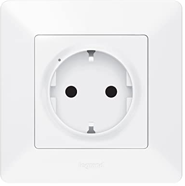 LEGRAND, Valena Life with Netatmo Funk-Steckdose 16A, 3680 W, schaltbar, lokale Steuerung oder per App oder Sprachassistent (Alexa, Siri, ..), integrierte Sicherung gegen Überlast, 752194
