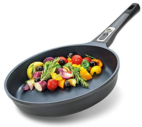 Küchenprofi Bratpfanne-2383503028 28 cm Silber | abnehmbarer Magnetgriff, für alle Herdarten geeignet, induktionsgeeignet, backofenfest ohne Griff, antihaftbeschichtet