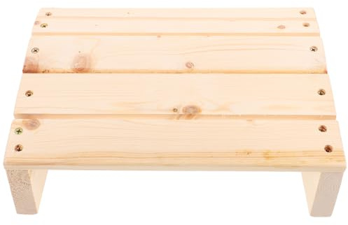 Angoily Poggiapiedi sotto la scrivania da ufficio e scrivania poggiapiedi in legno per poggiapiedi, sgabello antipressione, antiscivolo, per la casa, il bagno