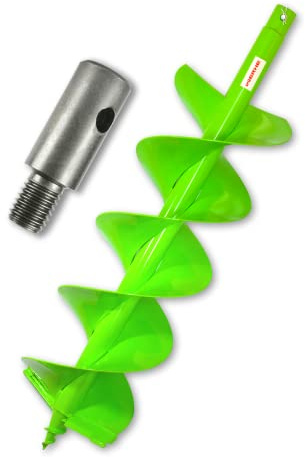 WERHE® Profi drill, jordborr för borrmaskin 250 mm dubbelaxel robust med m14-adapter - pålborrning brunnsborrning exakt borrspets.