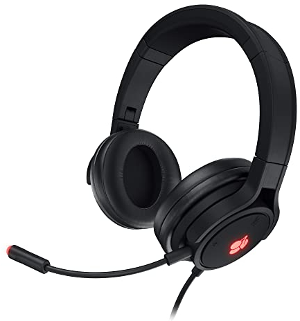 CHERRY HC 2.2, Cuffie Gaming USB Cablate per Ufficio e Intrattenimento, Driver da 50 mm, Suono Surround 7.1, Microfono Rimovibile, Confortevoli, Pieghevoli, Nero