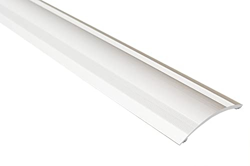 Effector Alu Übergangsleiste Silber 100 cm 61x8 mm Klebe Profil Alu | Breites Profil, Stabile Konstruktion, Langlebig