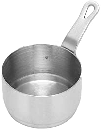 zalati Saucenpfanne Mini 304 Edelstahl Saucenbecher mit Griff, stapelbares Design zum Kochen, Backen, Picknick, Küche, Picknick, 50 ml