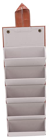Hztyyier Estuche de Almacenamiento para Gafas de Sol, Caja Organizadora Plegable de 5 Ranuras de Cuero PU Portátil para Soporte, Exhibición, Regalo, Viaje (Marrón)