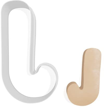 Cortador de Galletas Letra J - 3 Tamaños