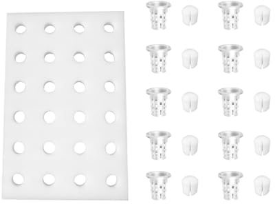 Cabilock Hydroponic Planting System Kit: Including 1Pc -Hole Square Sponge Tray 24Pcs Cylinder Growing and Germination Sponges - Easy to Growing Fresh Microgreens at Home