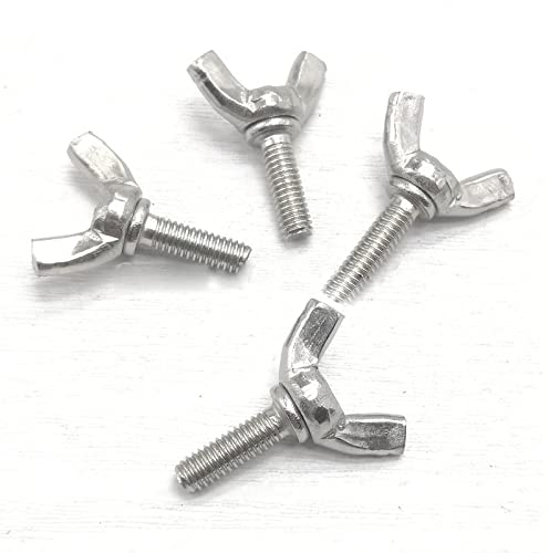 Muttern- und Schraubensatz, 1–5 Stück *M3 M4 M5 M6 M8 M10*L DIN316 304 Edelstahl A2–70 Schmetterlingsschraube Flügelschraube Rändelschraube Kralle Handschrauben 40–60 mm (Dimensions : M10 1pcs, Length