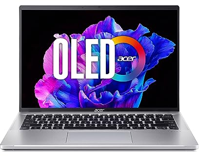 acer Swift Go (SFG14-42-R1UT) Ultradelgado/Laptop | Pantalla OLED WQ2.8K de 14 pulgadas | AMD Ryzen 5 7640U | 16 GB RAM | SSD de 512 GB | AMD Radeon 760M | Windows 11 | QWERTZ Tastatur | Silber
