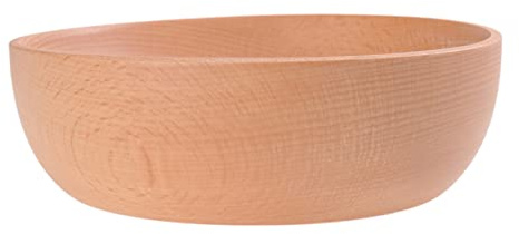 Zerodeko Ciotola Insalata in Legno Giapponese Forma Rotonda Piatto per Verdure Frutta Leggero Resistente per Casa Ristorante