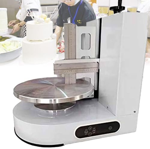 Machine à lisser les gâteaux d'anniversaire, Outils de cuisson des gâteaux d'anniversaire Machine automatique à lisser les gâteaux d'anniversaire Machine à remplir les gâteaux avec de la ,White