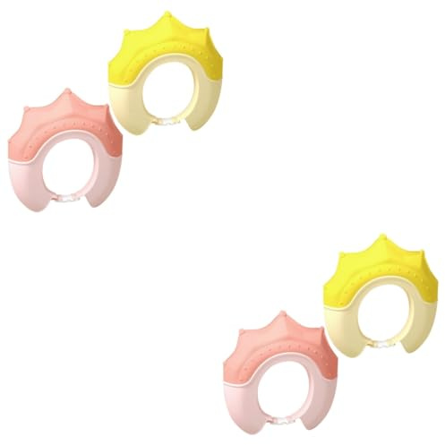 UPKOCH 4stücke Shampoo Schutzhaube Für Junge Mädchen Verstellbare Duschhaube Zum Schutz Von Ohren Und Augen Während Des Haarwaschens Für Kleinkinder Und Junge Mädchen Und