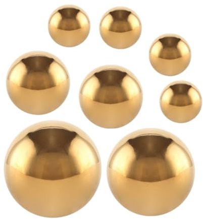 CIYODO 8 Stück Edelstahl Spiegelkugel Für Garten Dekoration Reflektierende Hohlkugel Aus Edelstahl Für Außenbereich Attraktives Ornament Spiegel Poliert Gartenkugel