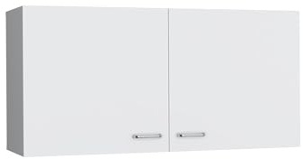 TUHOME Napoles 39-Inch Wide Double-Door Wall Cabinet with Spacious Interior Storage, Modern Two-Tone Mounted Cabinet for Kitchen Organization, Office Supplies,Bathroom Essentials or Multiroom Home Use