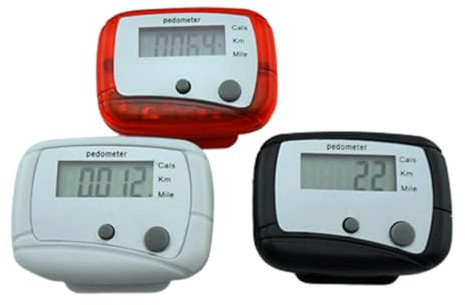 Generic Walking Pedometer Accurately Track Steps, Portable Mini Digital Lcd Pedometer Sports Walking Running Step Counter Meter Random Color Durable Design