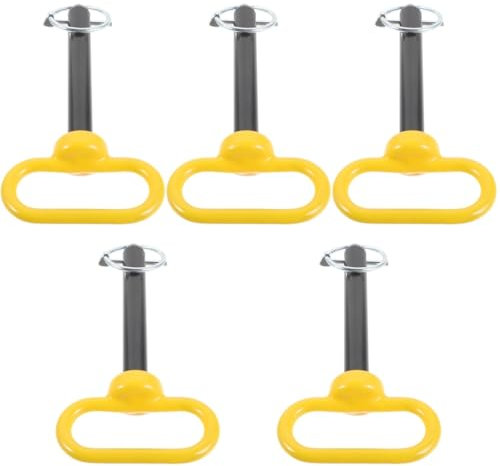 BESPORTBLE 5pezzi Hitch Pin Bloccaggio per Connettore per Tosaerba Accessori per Inossidabile Facile Installare Giallo