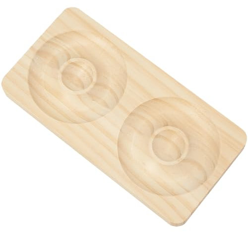 Beebeecraft 2 Plateau de Présentation de Bracelets Rectangulaire en Bois de Hêtre Blanc Support pour Présentoir de Bracelets Perlés