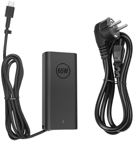 65W USB Tipo C Caricatore Compatibile con Dell 14 16 Plus/Pro 14 16/Pro Max 14 16/Pro 13 14 16 Plus/Pro 13 14 Premium/Pro Rugged 13 14 Laptops Dell 65W DA65NM190 HA65NM190 Adapter