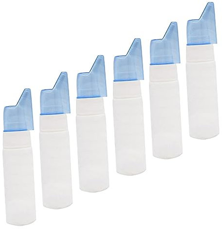 SHERCHPRY 1 Jeu Flacons Spray Nasal De Bouteilles Vides Pour Vaporisation Douce Et Pratique Pour Irrigation Nasale Soulagement Des Allergies 6 Pièces