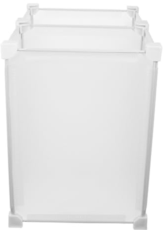 SOLUSTRE Divisori per Frigorifero in Plastica Bianco, Organizer per Congelatore Materiale Pp e ABS Robusto, Facile da Installare, per Conservare Alimenti in Casa
