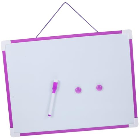 BESTonZON Pizarra Magnética Doble Cara Color Tablero Borrado Seco Multifuncional para Notas y Mensajes Práctica Pizarra de Escritorio para Oficina Hogar y Escuela