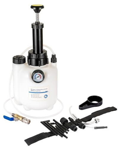 YaoFaFa 3L Getriebeölpumpe mit 12PCS Adaptern,Getriebeöl Einfüllgerät,Manuelle Getriebeöl Transferpumpe mit Manometer,Getriebeflüssigkeitspumpe Flüssigkeitstransferpumpe