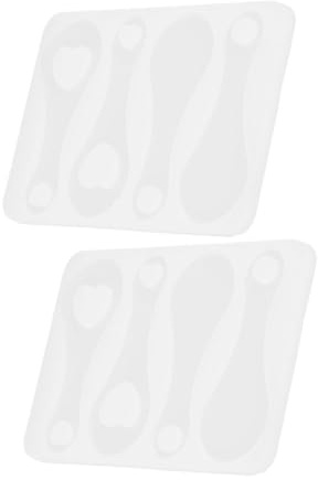 ULTECHNOVO 2 pièces Moule à Jetons de Caddie Silicone Moule pour Porte-clés Ornement DIY Résistant et Pratique pour Créations Personnalisées