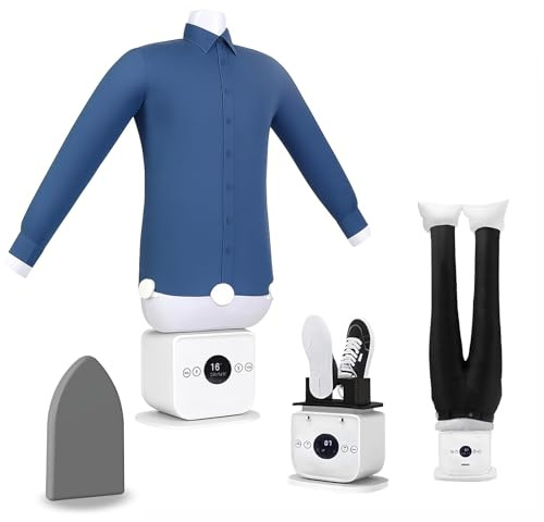 Automatic Shirt Dryer & Ironer, Multi-Size Garment Manikin for Shirts, Blouses & Trousers, 60–70°C Heating